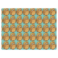 Owl-stars-pattern-background Premium Plush Fleece Blanket (extra Small) by Grandong