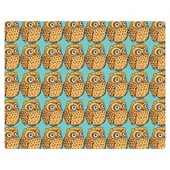 Owl-pattern-background Premium Plush Fleece Blanket (medium) by Grandong