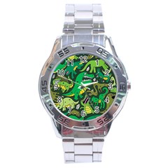 Dino Kawaii Stainless Steel Analogue Watch by Grandong