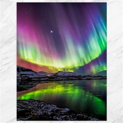 Aurora Borealis Polar Northern Lights Natural Phenomenon North Night Mountains Canvas 36  X 48  by Grandong