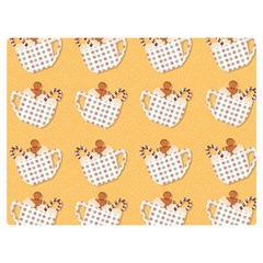 Christmas December Autumn Pattern Premium Plush Fleece Blanket (extra Small) by Pakjumat