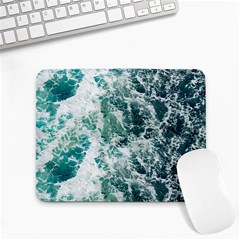 Blue Ocean Waves Small Mousepad by Jack14