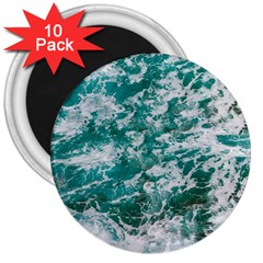 Blue Ocean Waves 2 3  Magnets (10 Pack)  by Jack14