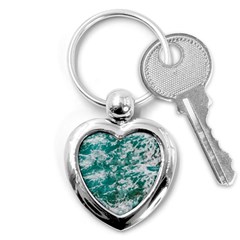 Blue Ocean Waves 2 Key Chain (heart) by Jack14