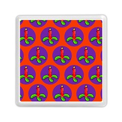 Christmas Candles Seamless Pattern Memory Card Reader (square) by Amaryn4rt