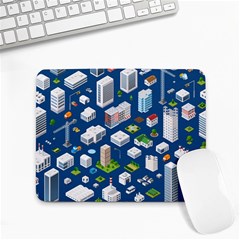 Isometric-seamless-pattern-megapolis Small Mousepad