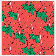 Texture Sweet Strawberry Dessert Food Summer Pattern Canvas 16  X 16  by Sarkoni