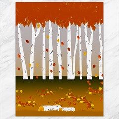 Birch Trees Fall Autumn Leaves Canvas 18  X 24  by Sarkoni