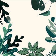 Leaves Plants Foliage Border Play Mat (square) by Sarkoni