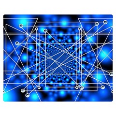 Network Connection Structure Knot Two Sides Premium Plush Fleece Blanket (medium) by Amaryn4rt