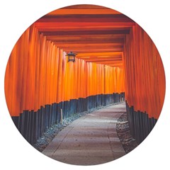Architecture Art Bright Color Round Trivet