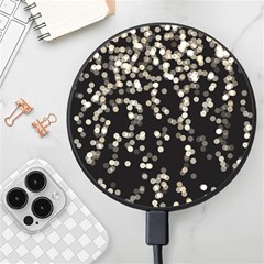 Christmas Bokeh Lights Background Wireless Fast Charger(black) by Amaryn4rt