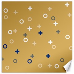 Cross Circles White Circles Canvas 12  X 12  by Grandong