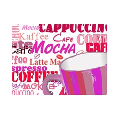 Coffee Cup Lettering Coffee Cup Premium Plush Fleece Blanket (mini) by Amaryn4rt