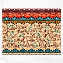 Ethnic-tribal-pattern-background Rectangular Jigsaw Puzzl by Apen