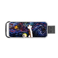 Cartoon Art Starry Night Van Gogh Portable Usb Flash (two Sides)