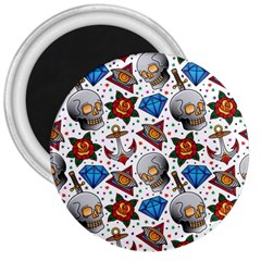 Full Color Flash Tattoo Patterns 3  Magnets by Bedest