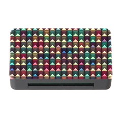 Diamond Geometric Square Design Pattern Memory Card Reader With Cf by Pakjumat
