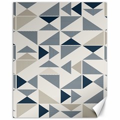 Geometric Triangle Modern Mosaic Canvas 11  X 14  by Hannah976