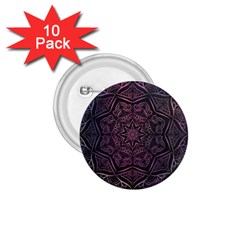 Mandala Neon Symmetric Symmetry 1 75  Buttons (10 Pack) by Hannah976