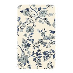 Blue Vintage Background, Blue Roses Patterns, Retro Memory Card Reader (rectangular)