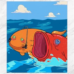 Adventure Time Fish Landscape Canvas 8  X 10  by Sarkoni
