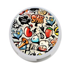 Art Book Gang Crazy Graffiti Supreme Work 4-port Usb Hub (two Sides) by Bedest