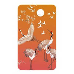 Japanese Crane Painting Of Birds Memory Card Reader (rectangular) by Cendanart