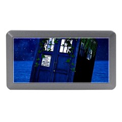 Stuck Tardis Beach Doctor Who Police Box Sci-fi Memory Card Reader (mini) by Cendanart