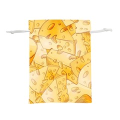 Cheese Slices Seamless Pattern Cartoon Style Lightweight Drawstring Pouch (m)