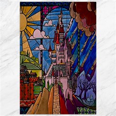 Castle Building Stained Glass Canvas 20  X 30  by Cendanart