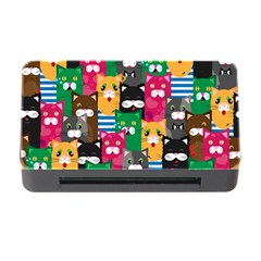 Cat Funny Colorful Pattern Memory Card Reader With Cf by Grandong
