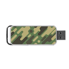 Camouflage Pattern Background Portable Usb Flash (one Side)