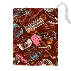 Sweet Food Seamless Pattern Drawstring Pouch (4xl) by Cemarart