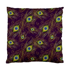 Feathers, Peacock, Patterns, Colorful Standard Cushion Case (one Side)