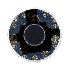 Floral Damask Pattern Texture, Damask Retro Background On-the-go Memory Card Reader