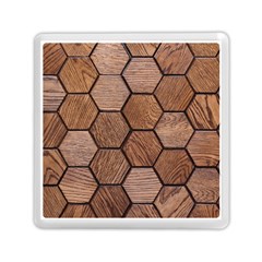Wooden Triangles Texture, Wooden ,texture, Wooden Memory Card Reader (square)