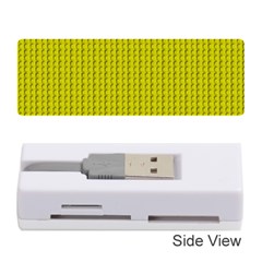 Yellow Lego Texture Macro, Yellow Dots Background Memory Card Reader (stick)