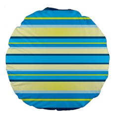 Stripes-3 Large 18  Premium Flano Round Cushions