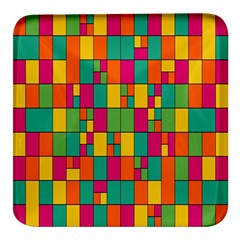 Abstract-background Square Glass Fridge Magnet (4 Pack)
