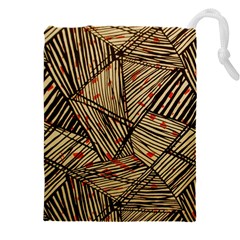 Abstract Geometric Pattern, Abstract Paper Backgrounds Drawstring Pouch (5xl)