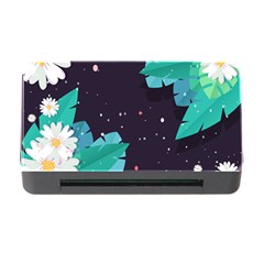 Leaves Flowers Border Frame Floral Memory Card Reader With Cf by Grandong