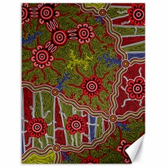 Authentic Aboriginal Art - Connections Canvas 18  X 24  by hogartharts