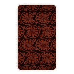 Brown Floral Pattern Floral Greek Ornaments Memory Card Reader (rectangular)