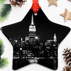 Photography Of Buildings New York City  Nyc Skyline Star Ornament (two Sides) by Cemarart