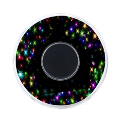 Star Colorful Christmas Abstract On-the-go Memory Card Reader by Cemarart
