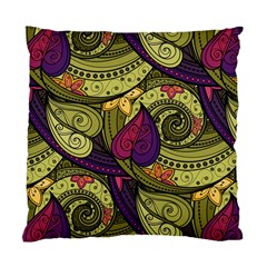 Green Paisley Background, Artwork, Paisley Patterns Standard Cushion Case (two Sides)