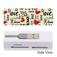 Love Abstract Background Love Textures Memory Card Reader (stick)