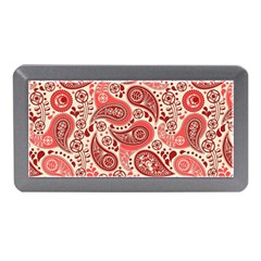 Paisley Red Ornament Texture Memory Card Reader (mini)