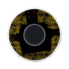 Yellow Floral Pattern Floral Greek Ornaments On-the-go Memory Card Reader